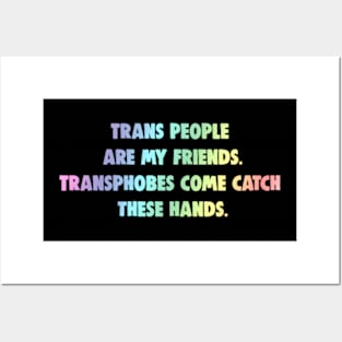 Trans People Are My Friends Posters and Art